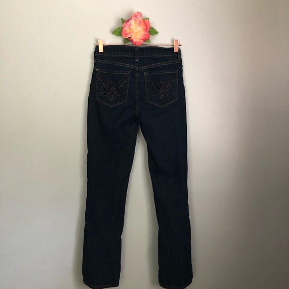 NYDJ Jeans Lift Tuck  Rhinestone Pocket Sz 4 - Picture 3 of 8